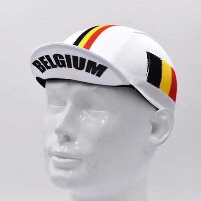 Classic Retro Belgium Cycling Cap Summer Breathable Racing MTB Bicycle Hat