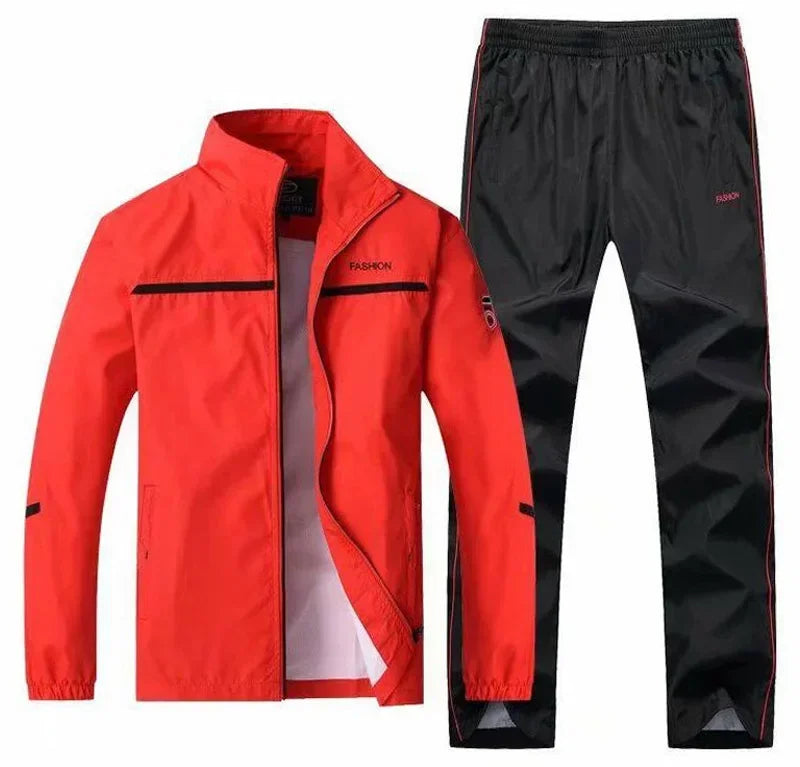 Men's Sportswear Autumn 2 Piece Sets Sports Suit men Jacket+Pant Sweatsuit Male Jogging basketball TrainingTracksuit clothing