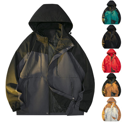 Men'S Assault Suit Casual Outdoor Hiking Suit Loose Sports Windbreaker Windproof And Splash Proof Jacket For Daily Wear