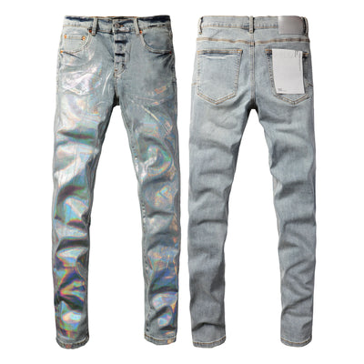 Light Blue Ripped American Jeans 9075 Brand Casual Pants