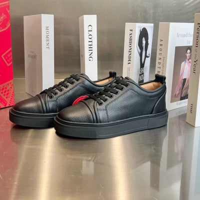 Fashion Crescent Bottom White Shoes Red Sole Men's Women's Casual Shoes New Style Casual Leather Casual Couple Sneakers Unisex