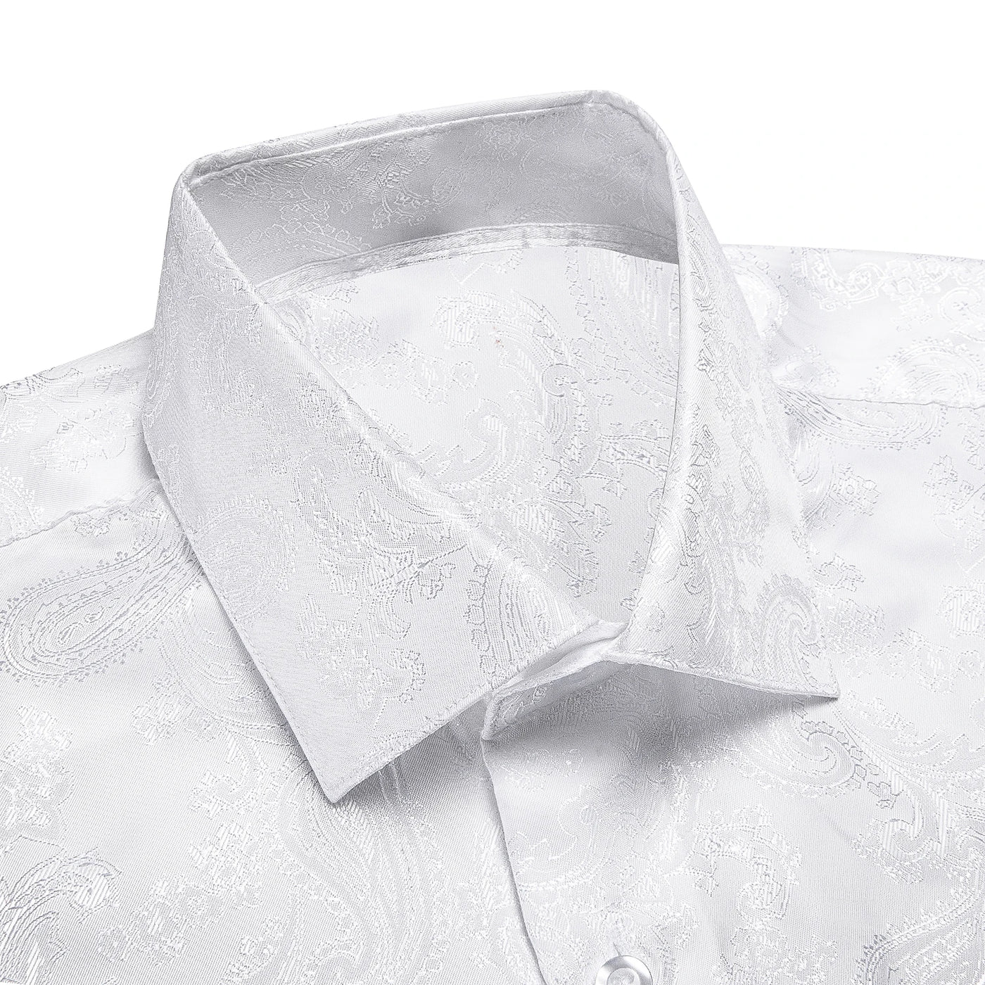 Jacquard Silk Mens Shirts Pink Blue Red Green Gold Long Sleeve Single Breasted Lapel Shirt Blouse Outerwear Wedding Business