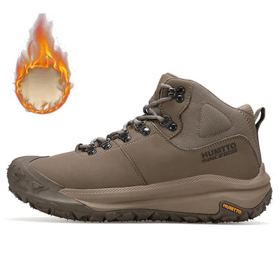 HUMTTO Hiking Shoes Men Waterproof Leather Hunting boots Women Trekking Ankle Snow boots Outdoor Sport Sneakers Tactical Shoes