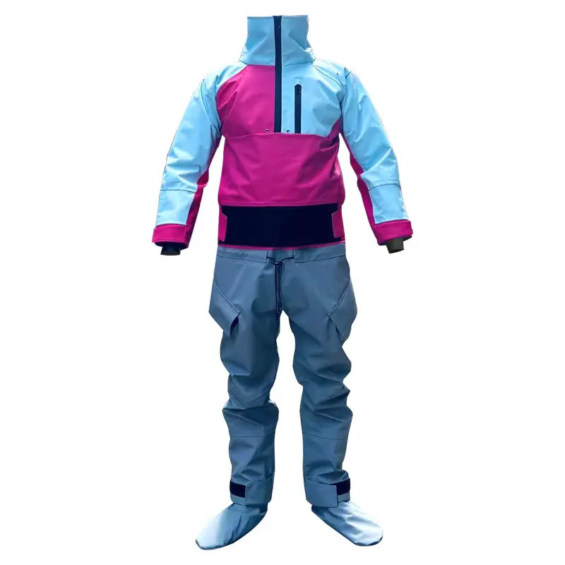 New Women Kayak Drysuit One Piece Waterproof Breathable Full Dry Suit For Kayaking Rafting Canoeing Paddling SUP Surfing Fishing