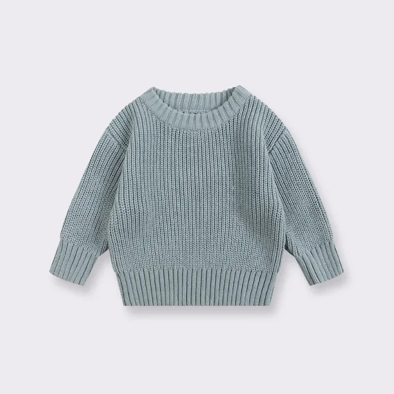 0-7T Toddler Kid Baby Boy Girl Winter Clothes Newborn Baby Sweater Infant Knit Pullover Top Casual Basic Top Knitwear Outfit