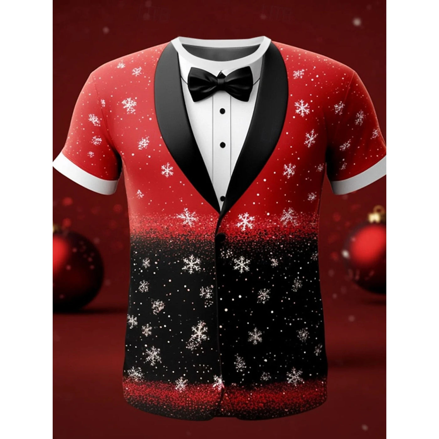 Christmas Tree Snowflake 3D Print T-Shirts Men Women Fashion Cosplay Oversized Short Sleeve T Shirt Male Tees Tops Man Clothing