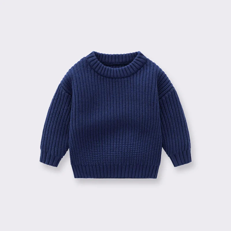 0-7T Toddler Kid Baby Boy Girl Winter Clothes Newborn Baby Sweater Infant Knit Pullover Top Casual Basic Top Knitwear Outfit