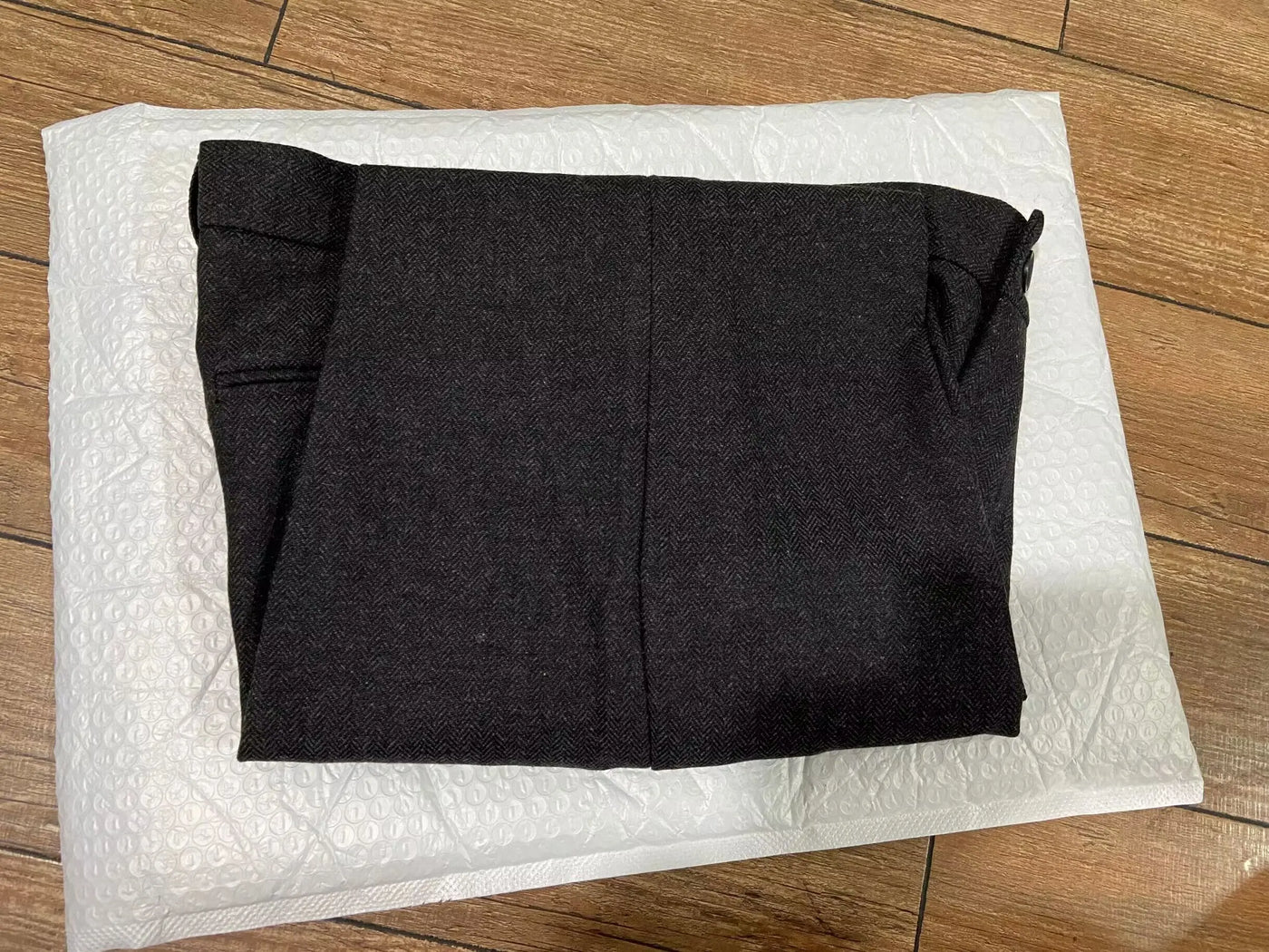 2024 Autumn Winter British Style New Solid Woolen Casual Large Size Suit Pants Men Retro Loose Straight Office Pants  Q23