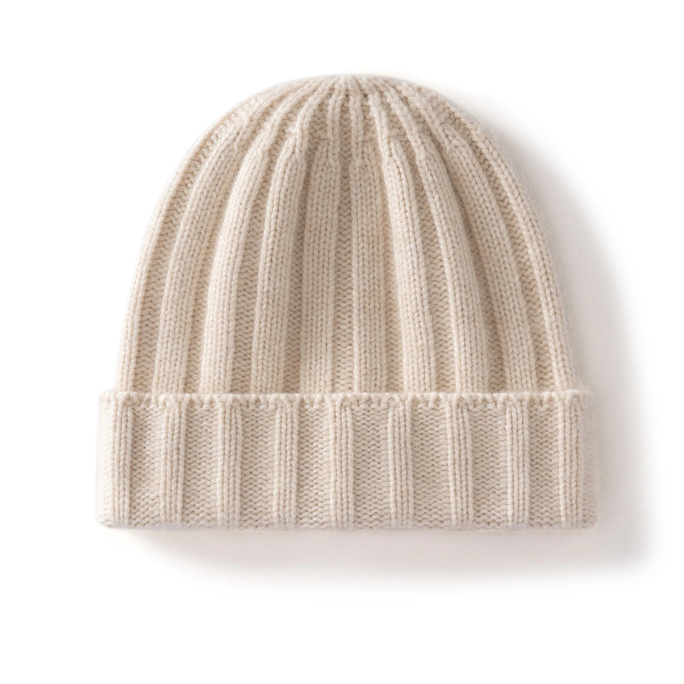 MERRILAMB 100% Pure Cashmere Beanie Hat Unisex Winter Hat Ribbed Knitted Thicken Hats for Men Women Outdoor Casual Soft Warm Cap