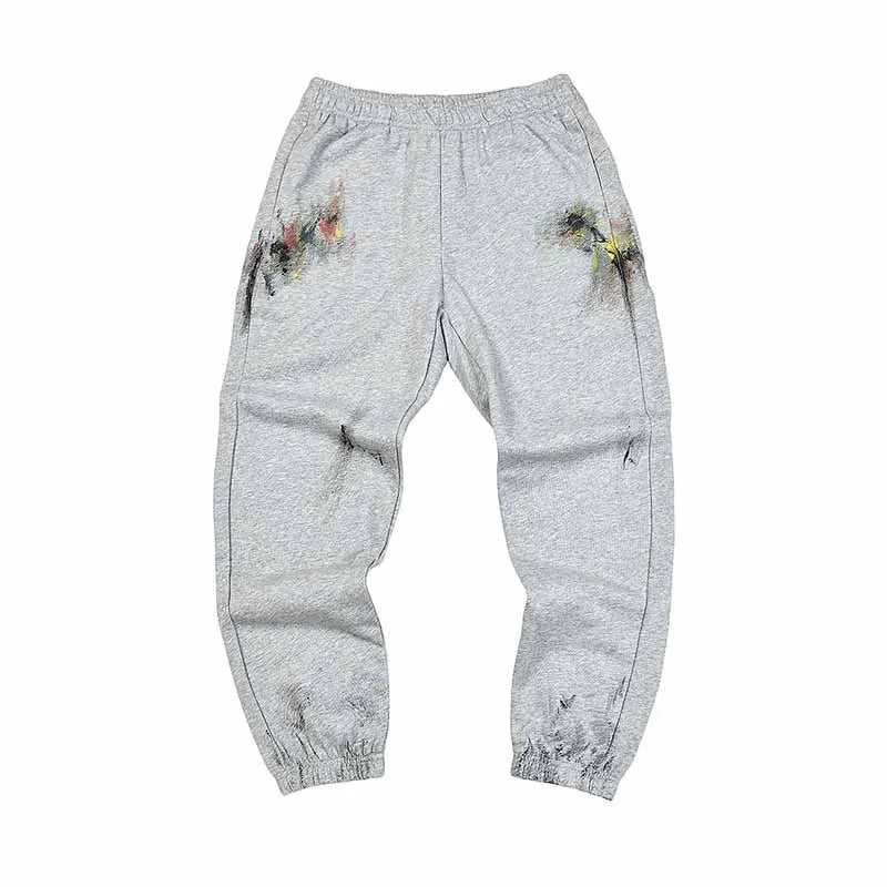 2025 GD Letter Printed Women Men Sweatpants Joggers LA Flare Splash-ink Side Striped Men Stretch Waist Jogging Pants Trousers