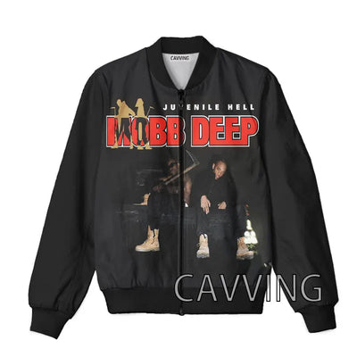 New Fashion Women/Men's  3D Print  Mobb Deep  Zipper Bomber Jackets Men Overcoat Mens Coat Zip Up Jackets