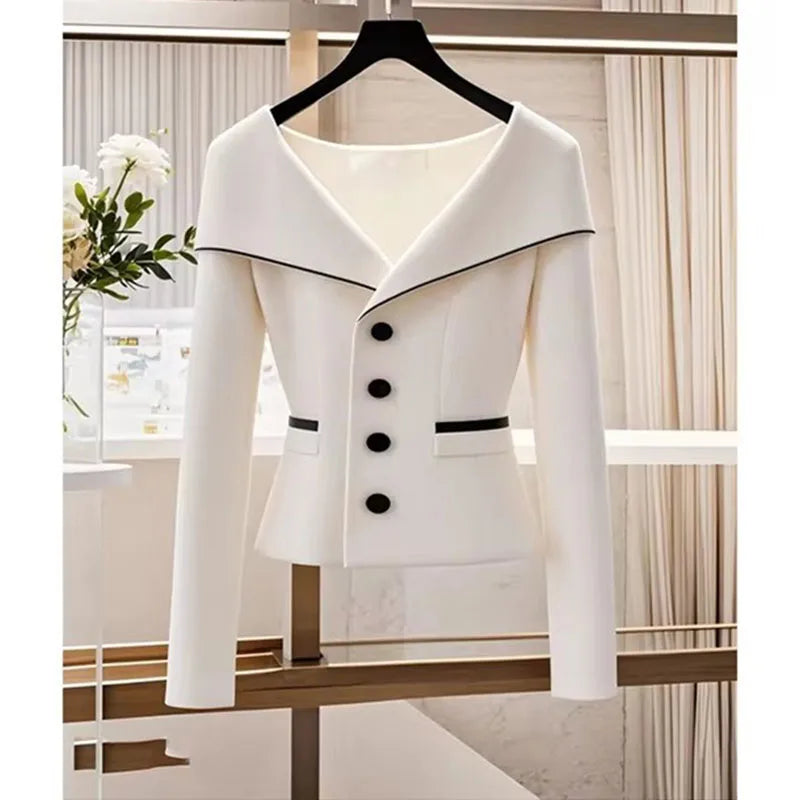 Women's Jackets 2025 Spring Autumn Cultivate Oneself Temperament Lady Outerwear Elegant Versatile Leisure Ladies Cardigan Tops