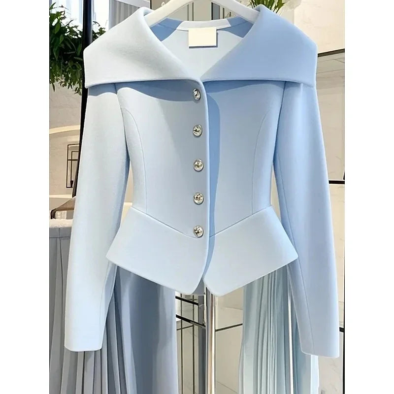 Korean Version Beautiful Ladies Short Jacket 2025 New Spring and Autumn Age Reduction Beautiful Elegant Unique Women's Coat