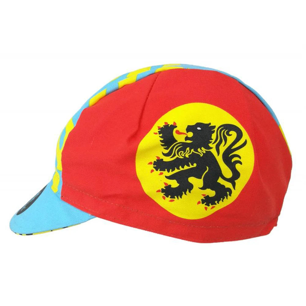 Classic Retro Belgium Cycling Cap Summer Breathable Racing MTB Bicycle Hat