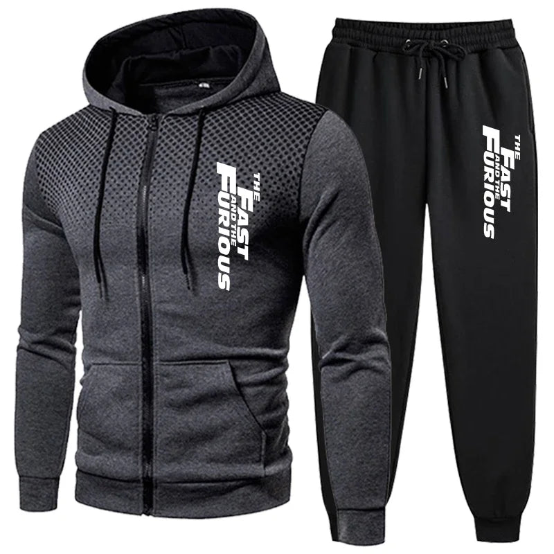 Hot Sale Men's Tracksuit Hooded Casual Single Piece Zipper Sweatshirt And Daily Single Sweatpants Comfort Outdoor Jogging Sports