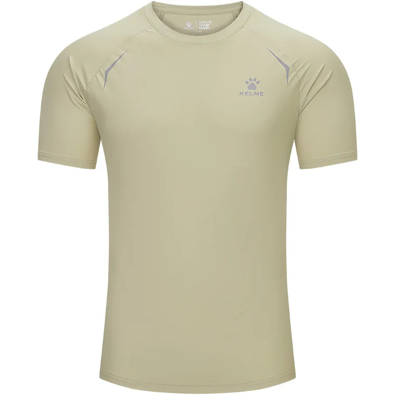 Kelme Men's Sports Tops Quick-drying Fitness Clothes Outdoor Running Breathable Short-sleeved Basketball T-shirt