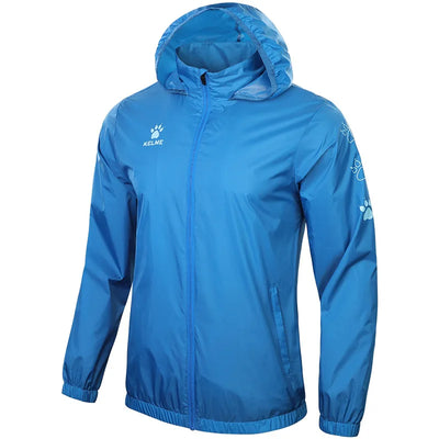 KELME Men's Waterproof Jacket  Windbreaker Soccer Training Lightweight  Training  Outwear Quick Dry Coat  8163WT1001