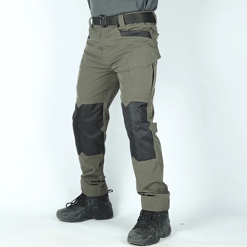 Cargo Pants Outdoor Multi-pocket Tactical Pants Ripstop Waterproof Trousers Male Wear-resistant Training Fishing Workwear Pant