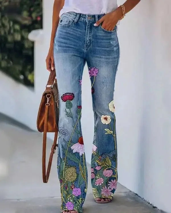2022 New Independent Station Selling Plus Size Women's Casual Trousers Thin Style Jeans Women's Fashionable Elegant Design