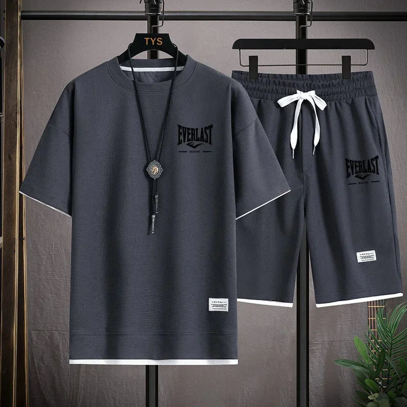 Men's summer Waffle set: