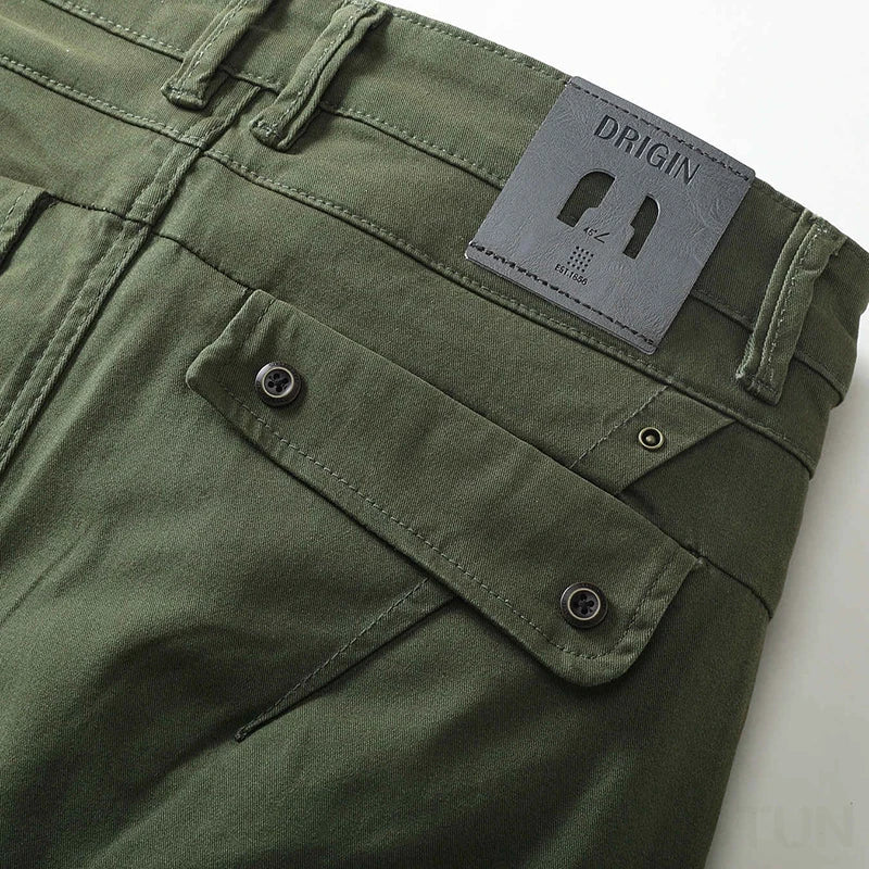 KSTUN Business Casual Pants For Men Cotton Stretch Straight Regular Fit High Quality Brand Men's Clothing Male Trousers Big Size