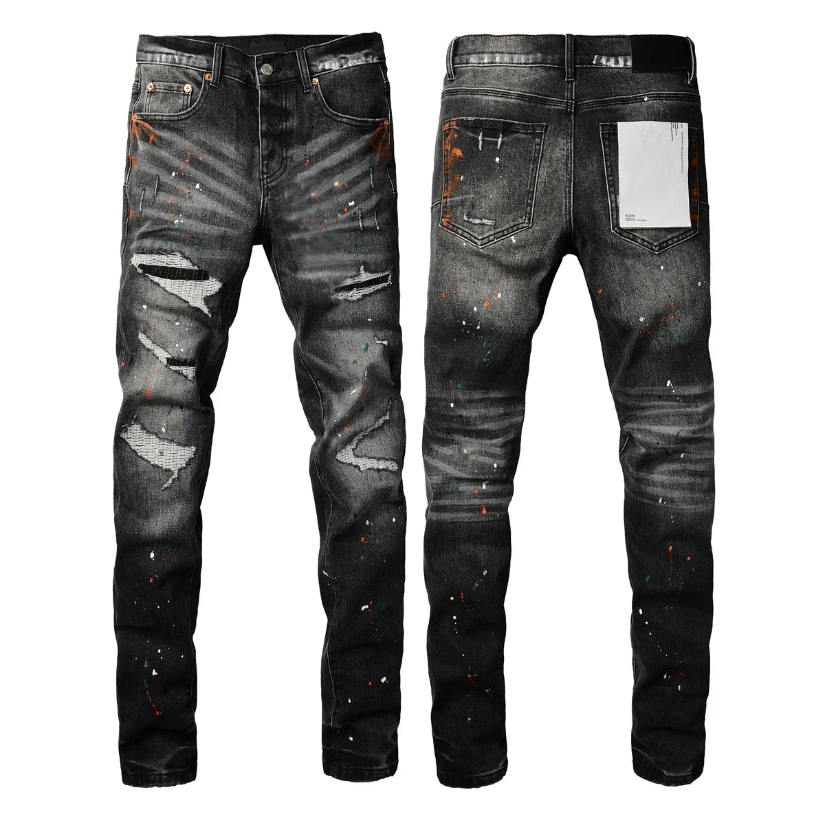 2025  Jeans Men's Vintage High-Waist Skinny  Denim Trousers Low-Rise Repairable Top Quality Streetwear Pants 9006
