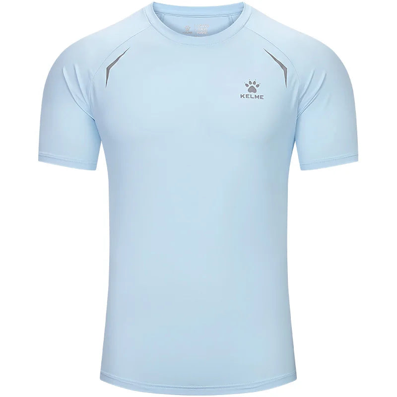 Kelme Men's Sports Tops Quick-drying Fitness Clothes Outdoor Running Breathable Short-sleeved Basketball T-shirt