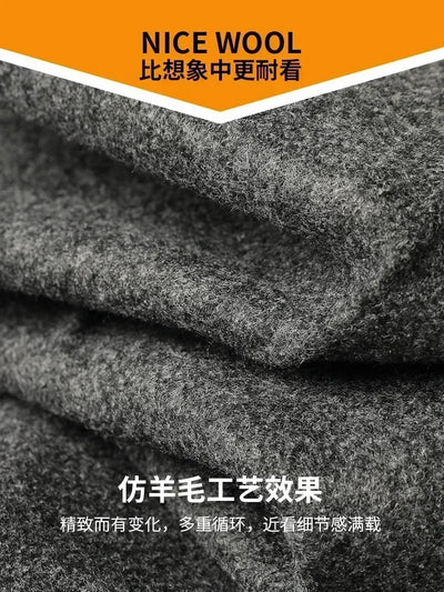 High Quality  Autumn Winter New Men's Suit Pants Fashion Business Casual Woolen Suit Pants Male Straight Formal Trousers