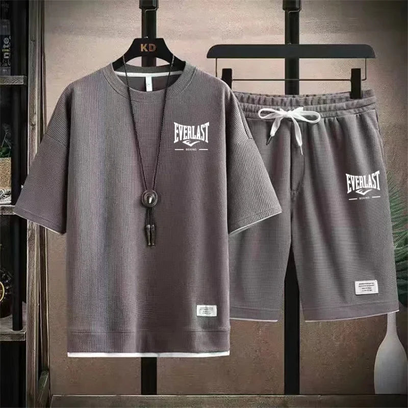 Men's summer Waffle set: