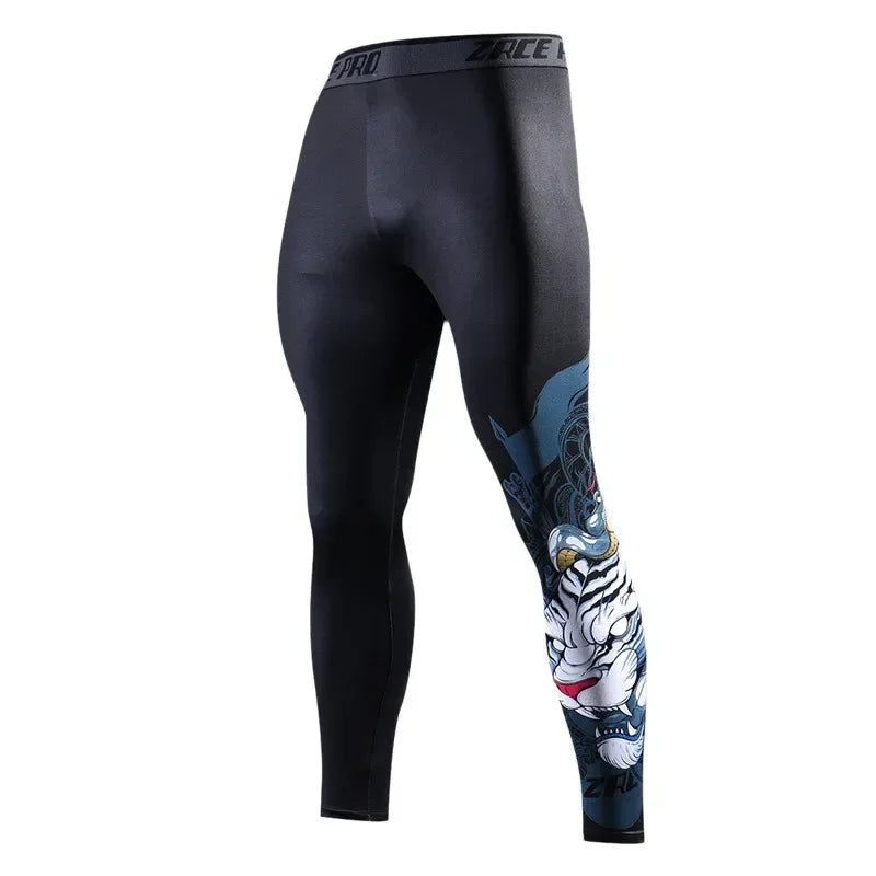 Spring Autumn Men Running Tights GYM Camping Hiking Pants Male Basketball Football Soccer Fitness Exercise Sport Long Leggings 8