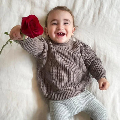 0-7T Toddler Kid Baby Boy Girl Winter Clothes Newborn Baby Sweater Infant Knit Pullover Top Casual Basic Top Knitwear Outfit