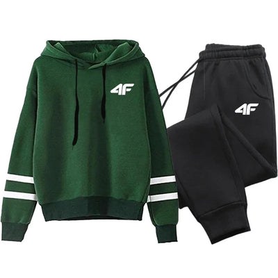 Hot Sales Women's Tracksuit Hoodies Stripe Casual Single Piece Sweatshirts and Daily Sweatpants Comfort Outdoor Jogging Sports