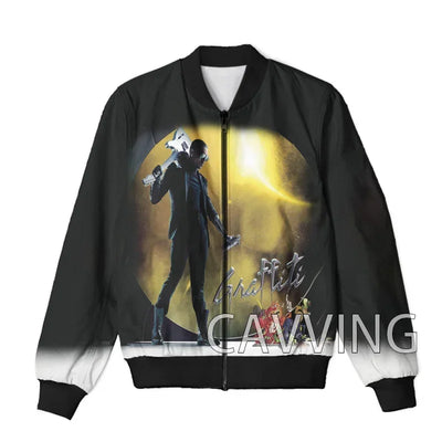 CAVVING 3D Printed  Rapper Chris Brown  Zipper Bomber Jackets Men Overcoat Mens Coat Zip Up Jackets for Women/Men   J02