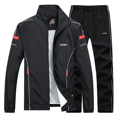 Men's Sportswear Autumn 2 Piece Sets Sports Suit men Jacket+Pant Sweatsuit Male Jogging basketball TrainingTracksuit clothing