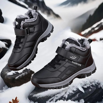 New Fashion Men Winter Snow Boots Women Warm Ankle Boots Non-slip Couple Winter Shoes Waterproof Unisex Plush Boots Size 36-48