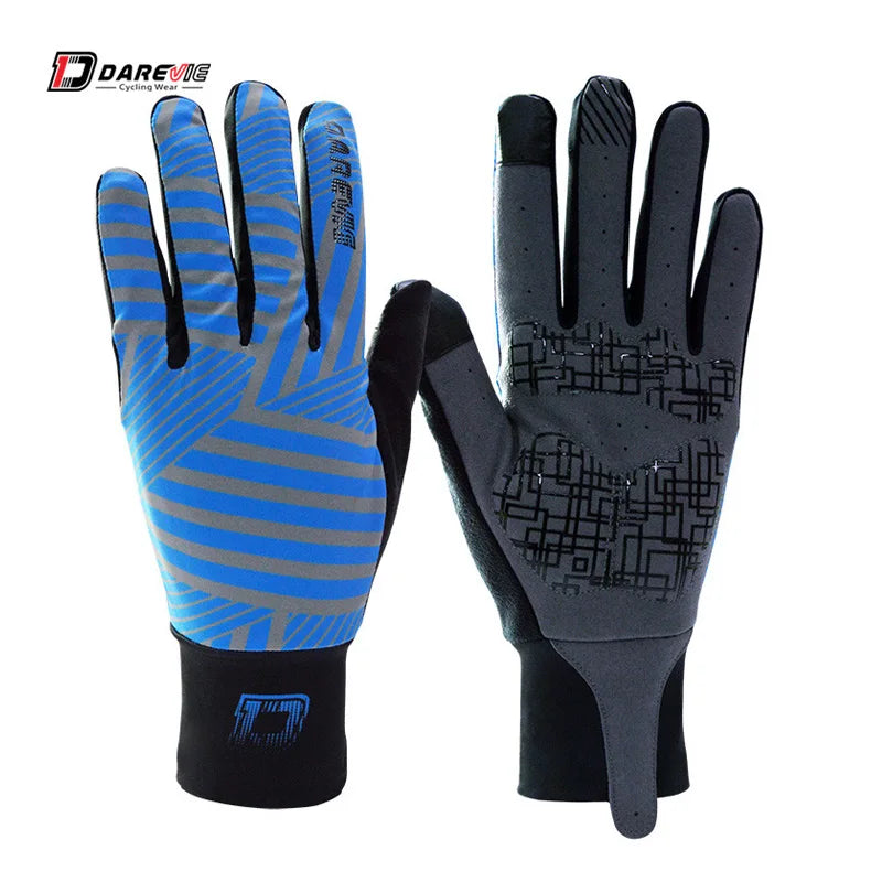 DAREVIE Full Long Cycling Gloves Screen Touch Finger Bike Gloves Shockproof Pad Biking Gloves Long Waist Breathable Biking Glove