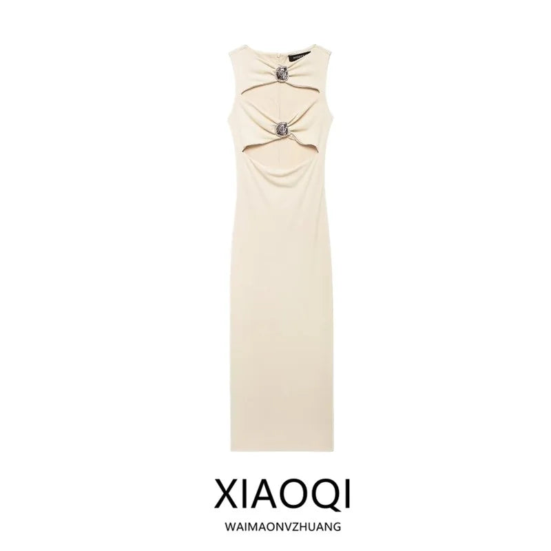 Fall 2024 Women's Design Sensation Slim Fit Long Svel Hollow out Dr Ele Sle New Arrival Faionable Gown