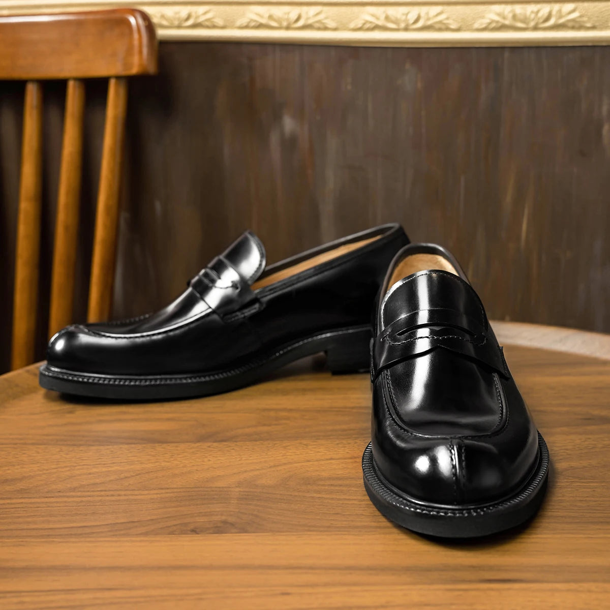 Hanmce 2025 Luxury Loafers  Summer Men Genuine Leather Slip-On Shoes Men Dress Shoes