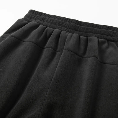 YJKVUR Unisex 2025 Winter New Oversize Pants Men Women Warm Fleece Liner Drawstring Trousers Casual Comfortable Gym Sweatpants