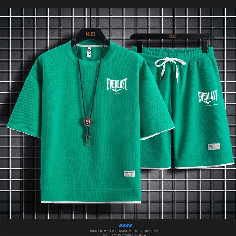 Men's summer Waffle set: