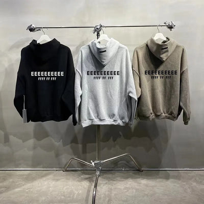 FW25 Luxury Design Men's Hoodies Chest Back Silicone Letter Logo Hoodies Designer Brand Men's Oversized Sports Tracksuits