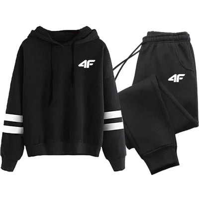 Hot Sales Women's Tracksuit Hoodies Stripe Casual Single Piece Sweatshirts and Daily Sweatpants Comfort Outdoor Jogging Sports