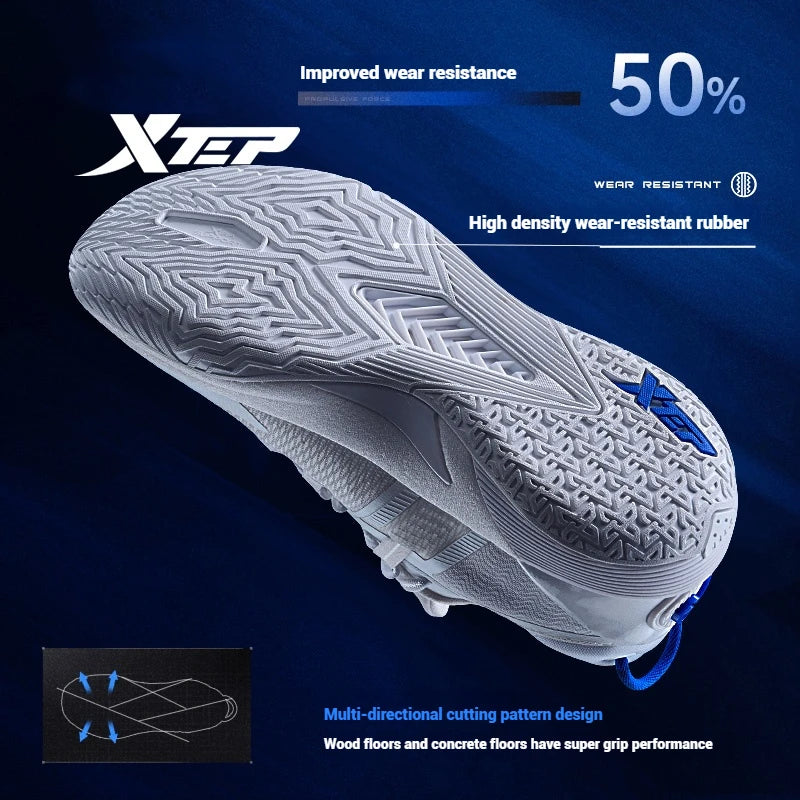 Xtep Ling Ji Men's Basketball Shoes 2025 Spring Rebound Breathable Men's Sports Shoes Marathon Carbon Sneakers 875219120003
