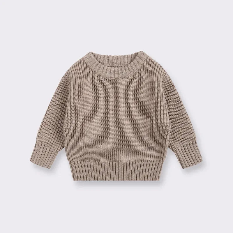 0-7T Toddler Kid Baby Boy Girl Winter Clothes Newborn Baby Sweater Infant Knit Pullover Top Casual Basic Top Knitwear Outfit