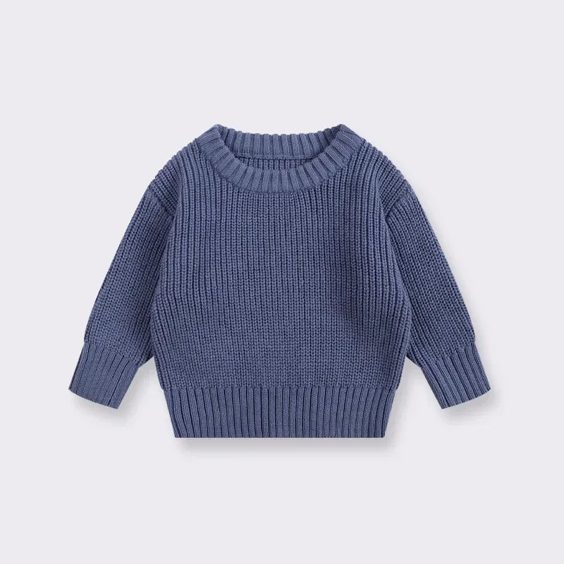 0-7T Toddler Kid Baby Boy Girl Winter Clothes Newborn Baby Sweater Infant Knit Pullover Top Casual Basic Top Knitwear Outfit