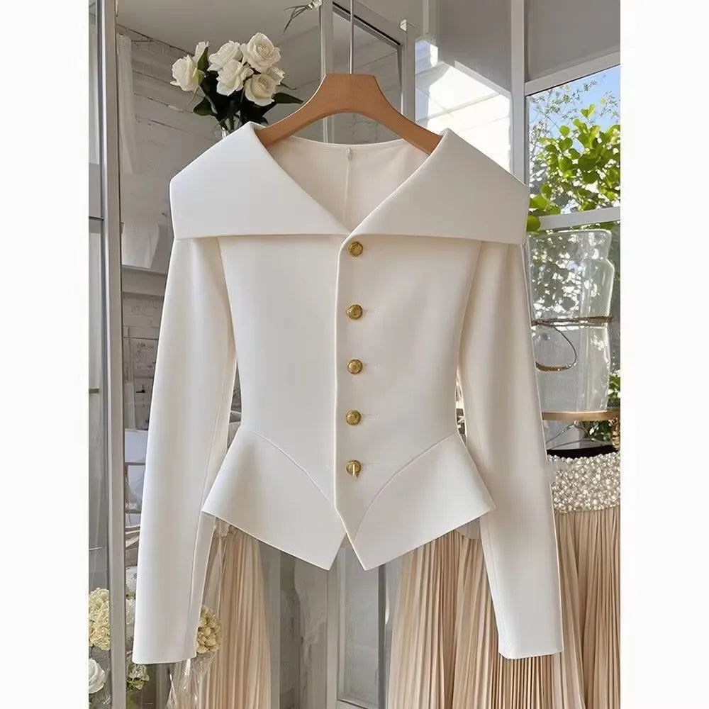 Korean Version Beautiful Ladies Short Jacket 2025 New Spring and Autumn Age Reduction Beautiful Elegant Unique Women's Coat