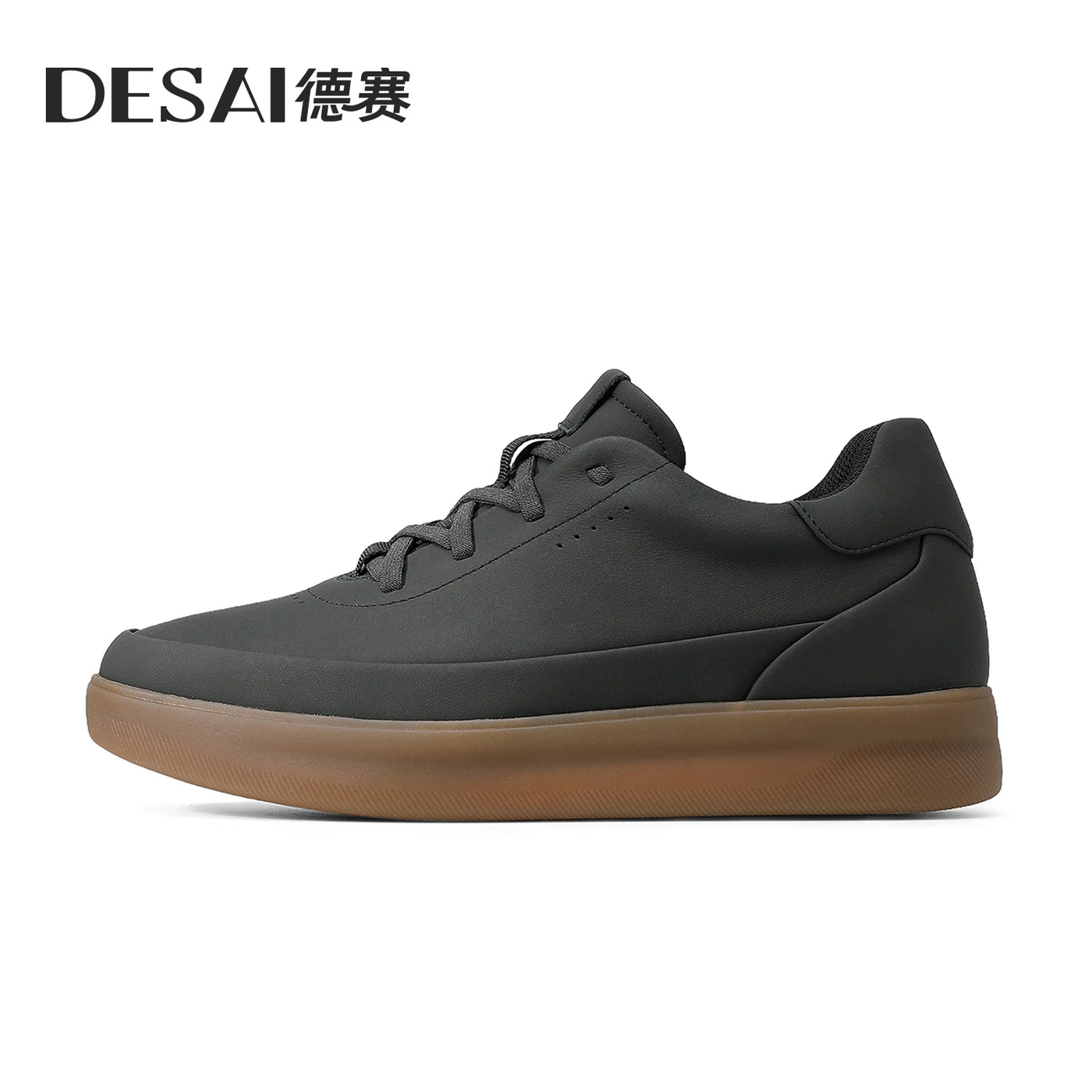Desai shoes men's leather shoes men's 2025 new men's shoes casual shoes with light soft sole small white shoes men