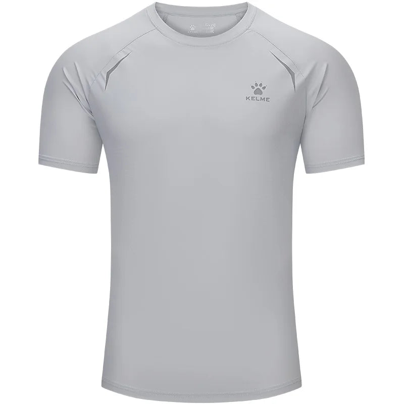 Kelme Men's Sports Tops Quick-drying Fitness Clothes Outdoor Running Breathable Short-sleeved Basketball T-shirt