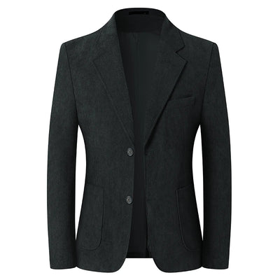 Blazer Hombre High-quality Men's Fashionable Corduroy Jacket Business Casual Social Banquet Formal Suit Jacket Plus Size Blaze