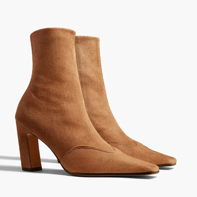 Shiny Patte Leather Patchwork Sewing Ankle Boots Sexy Square Toe Zipper Accept Customized New Arrivals Fashion Women Boots